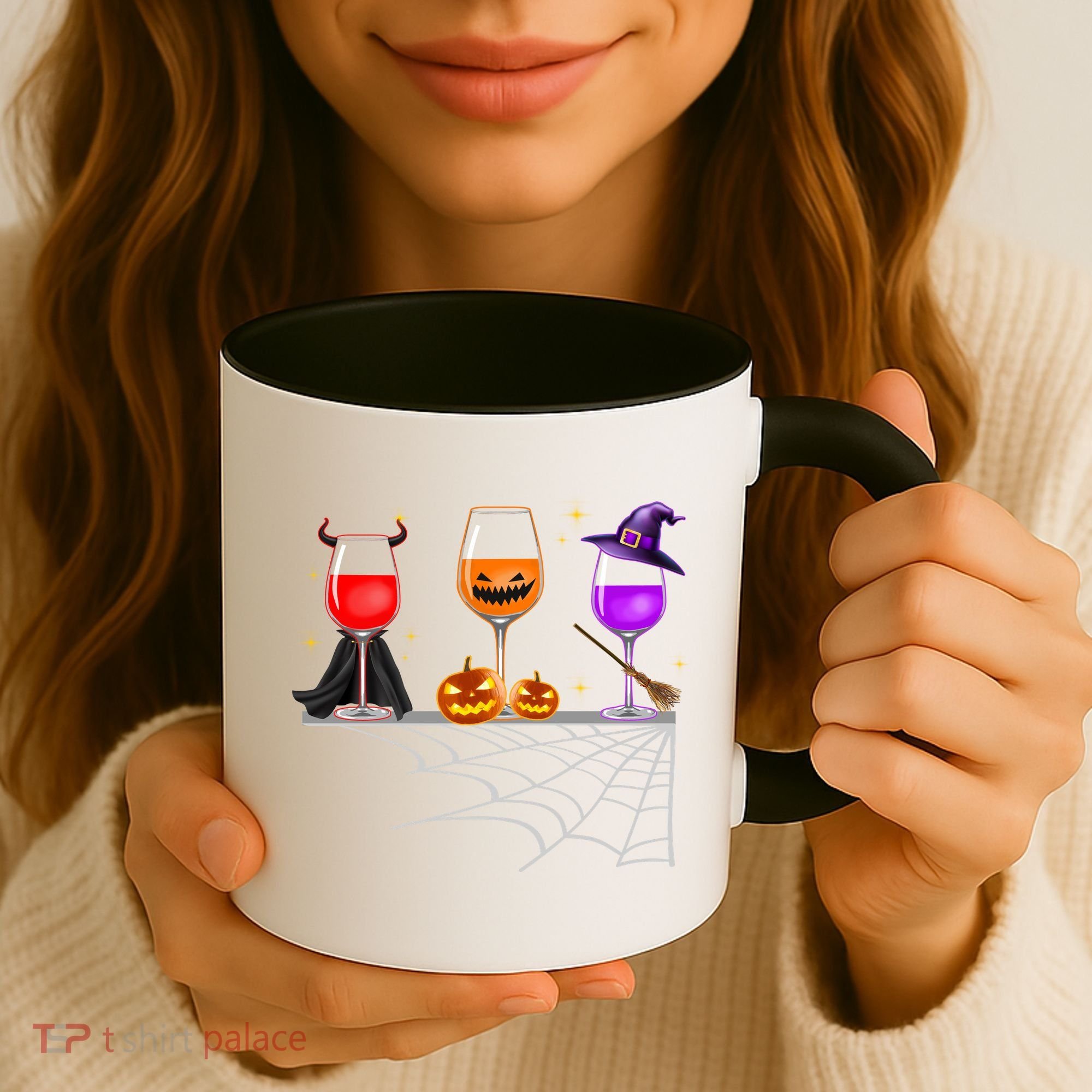 Spooky Wine Glasses Coffee Mug