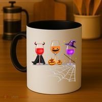 Spooky Wine Glasses Coffee Mug thumb 4