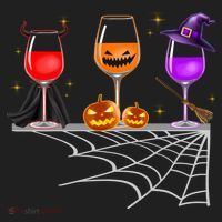 Spooky Wine Glasses Beanie thumb 2