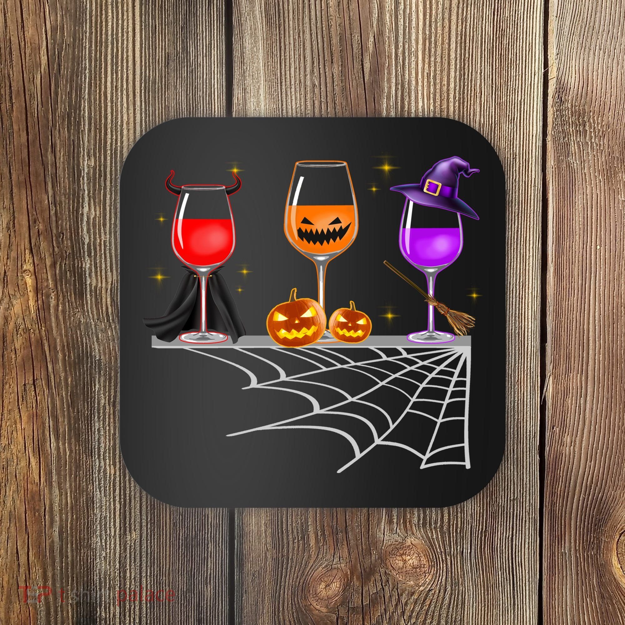 Spooky Wine Glasses Coaster