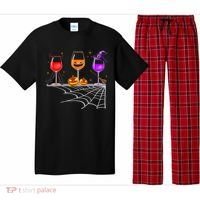 Spooky Wine Glasses Pajama Set thumb 0
