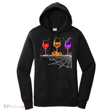 Spooky Wine Glasses Women's Hoodie