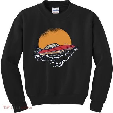 Sport Motorboat Kids Sweatshirt