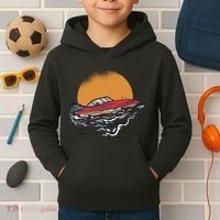 Sport Motorboat Kids Hoodie thumb 2