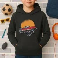 Sport Motorboat Kids Hoodie thumb 2