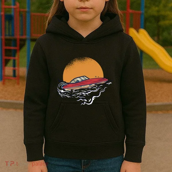 Sport Motorboat Kids Hoodie