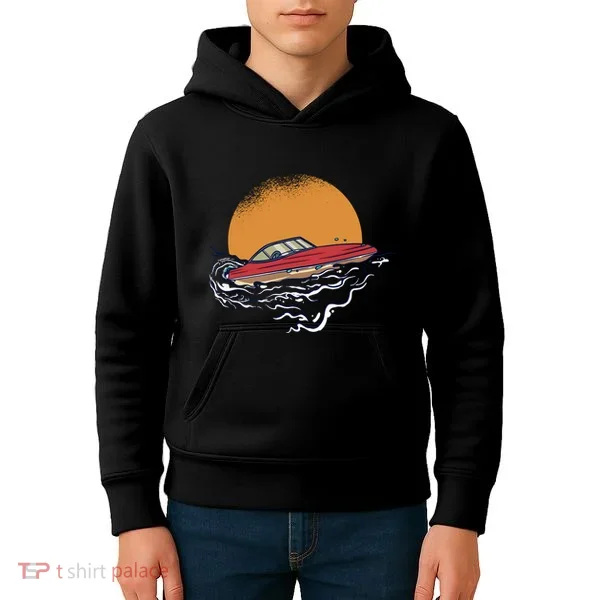 Sport Motorboat Kids Hoodie
