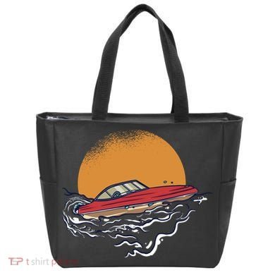 Sport Motorboat Tote Bag