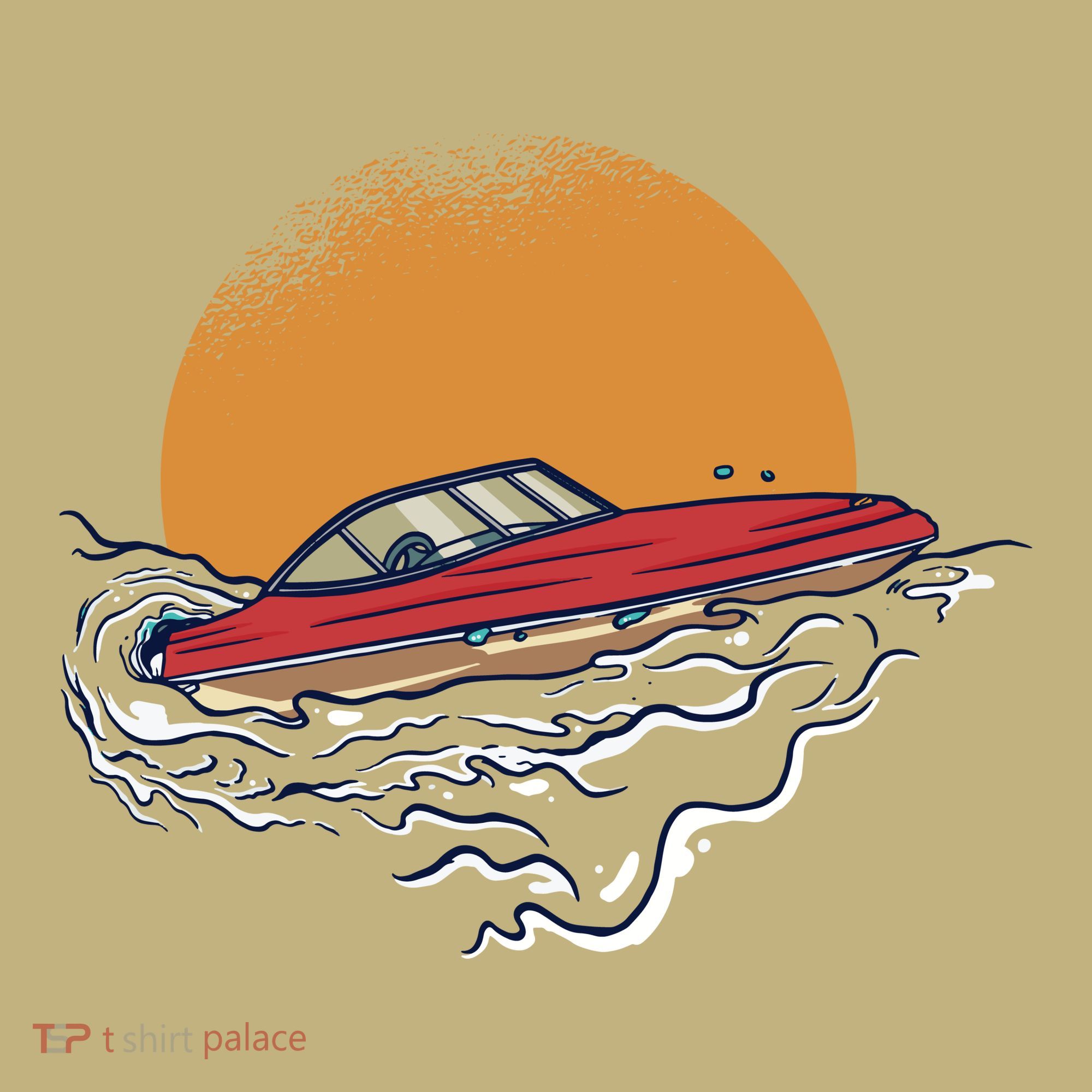 Sport Motorboat Kids T-Shirt