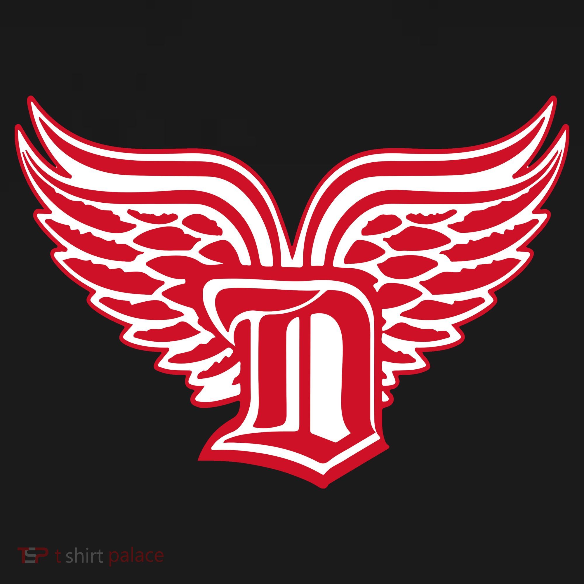 Sporty Detroit Fan Old English D With Wings T-Shirt