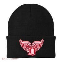 Sporty Detroit Fan Old English D With Wings Beanie thumb 0