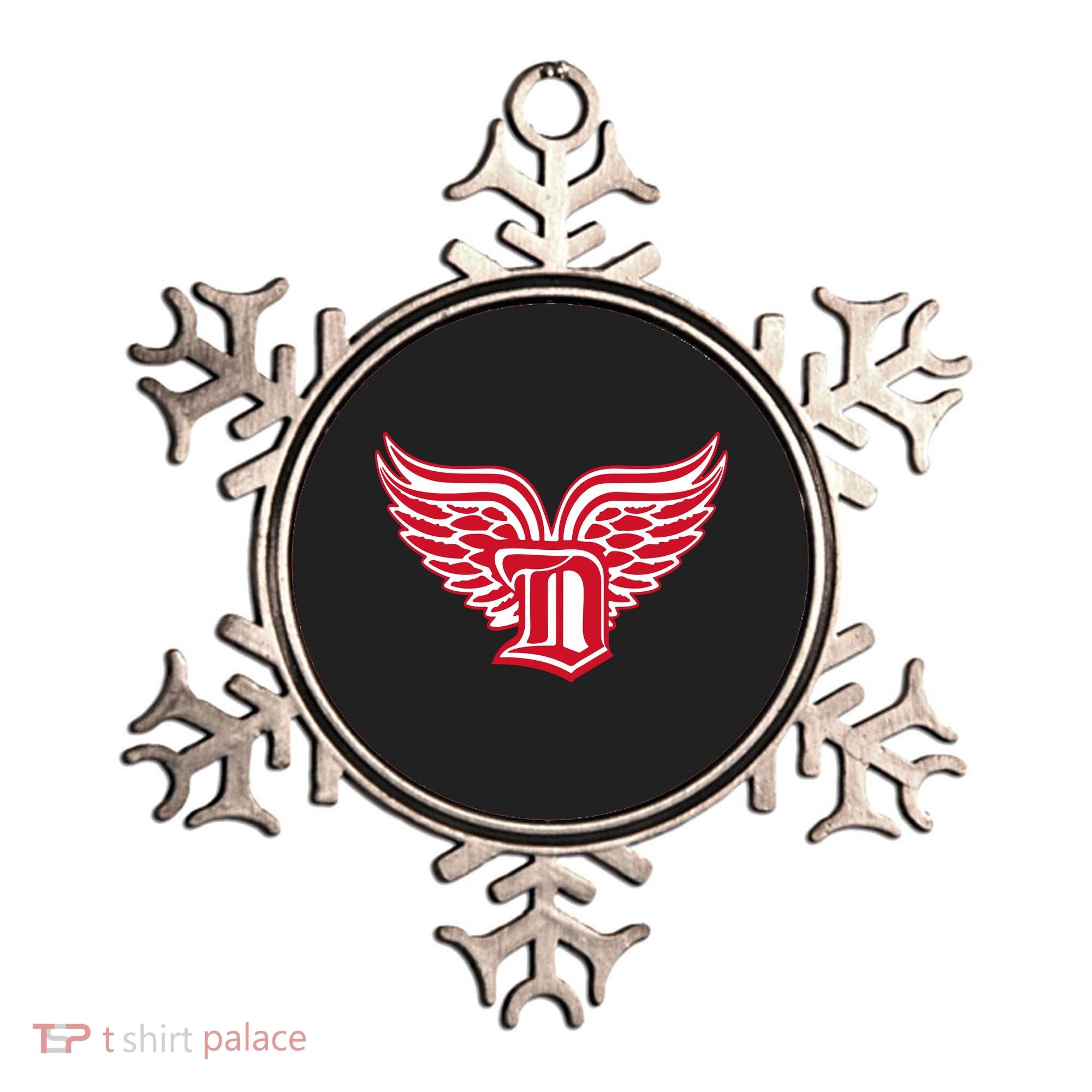 Sporty Detroit Fan Old English D With Wings Ornament