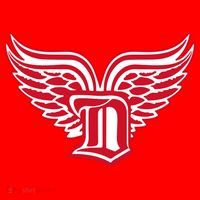 Sporty Detroit Fan Old English D With Wings Santa Hat thumb 1
