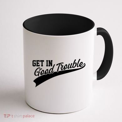 Sporty Get In Good Trouble John Lewis Tribute Coffee Mug back