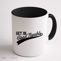 Sporty Get In Good Trouble John Lewis Tribute Coffee Mug thumb 1