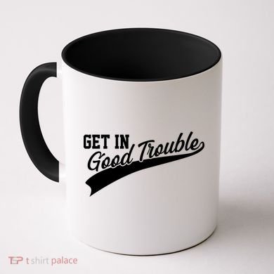 Sporty Get In Good Trouble John Lewis Tribute Coffee Mug