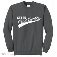 Sporty Get In Good Trouble John Lewis Tribute Sweatshirt thumb 0