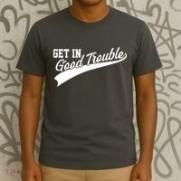 Sporty Get In Good Trouble John Lewis Tribute T-Shirt thumb 3