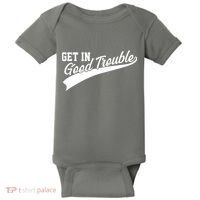 Sporty Get In Good Trouble John Lewis Tribute Baby Bodysuit thumb 0