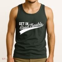 Sporty Get In Good Trouble John Lewis Tribute Tank Top thumb 3
