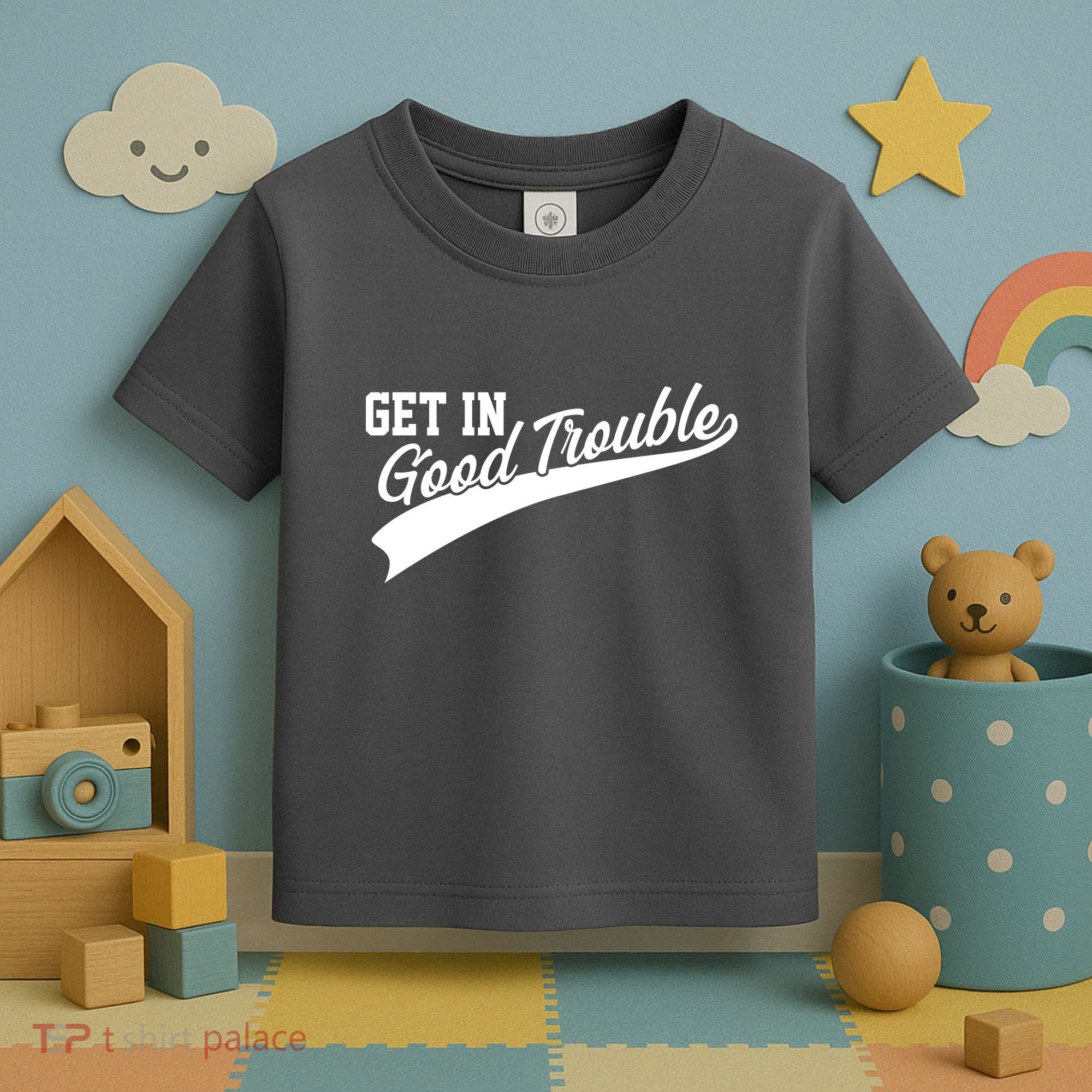 Sporty Get In Good Trouble John Lewis Tribute Toddler T-Shirt