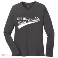 Sporty Get In Good Trouble John Lewis Tribute Women's Long Sleeve Shirt thumb 0