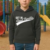 Sporty Get In Good Trouble John Lewis Tribute Kids Hoodie thumb 2
