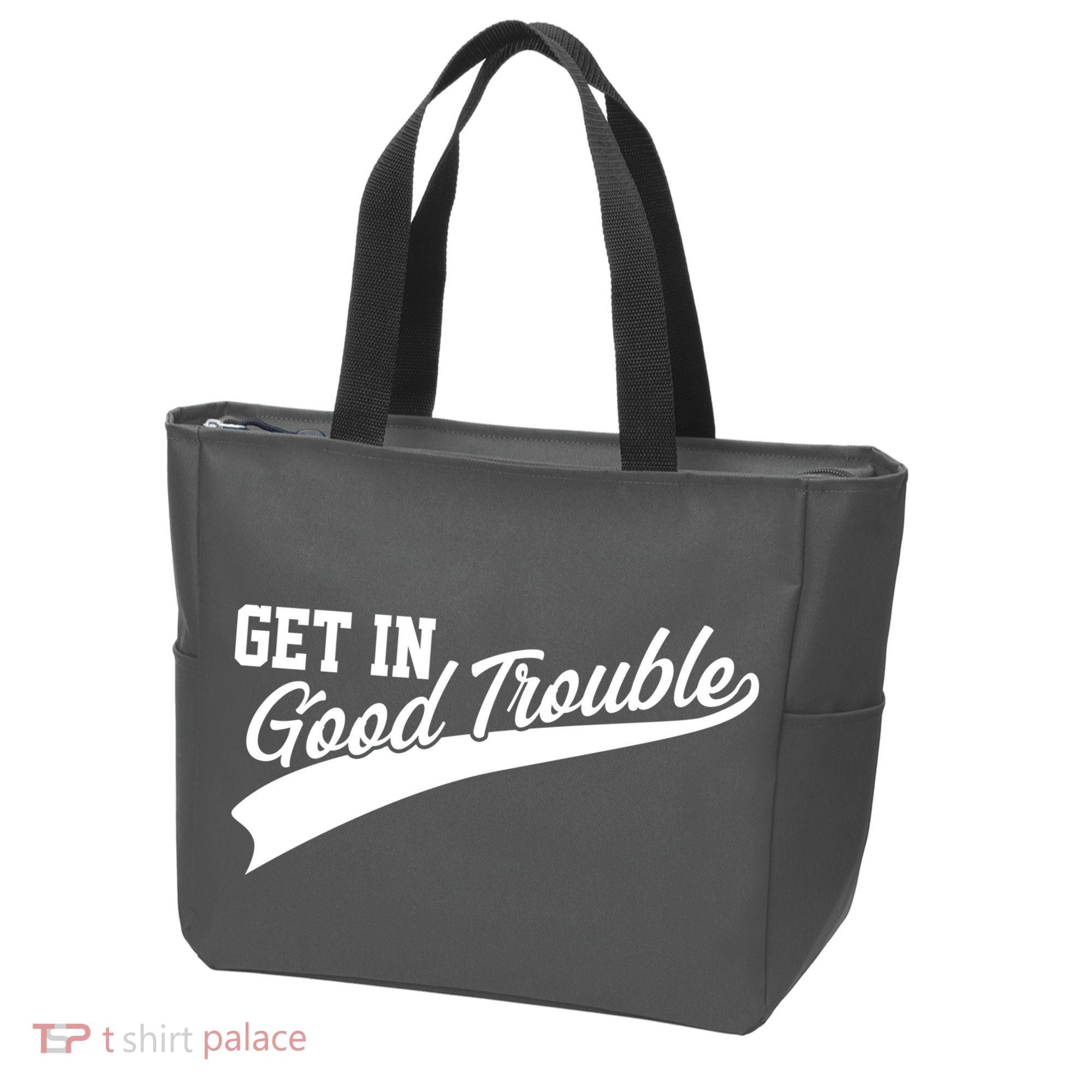 Sporty Get In Good Trouble John Lewis Tribute Tote Bag