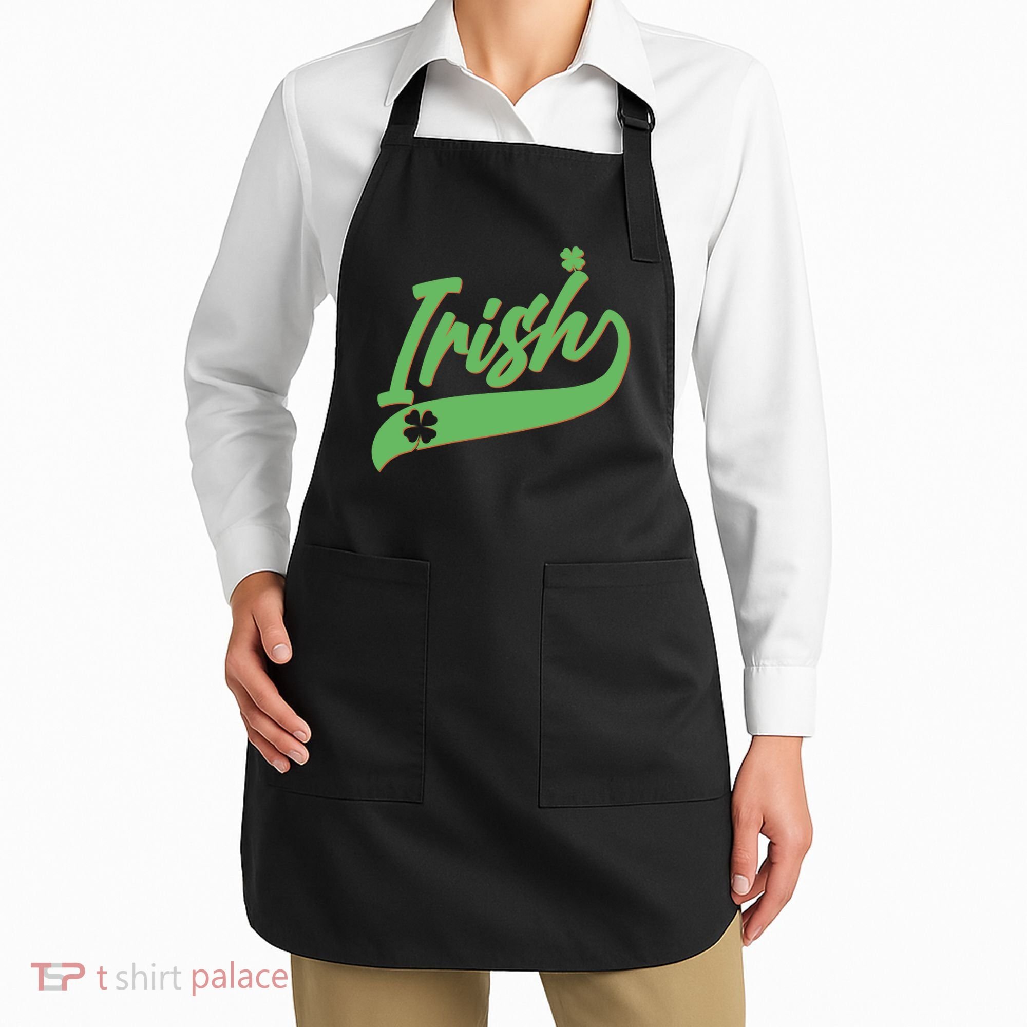 Sporty St. Patrick's Day Irish Logo Apron