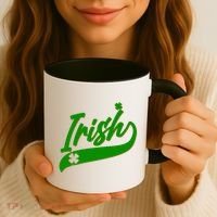 Sporty St. Patrick's Day Irish Logo Coffee Mug thumb 3