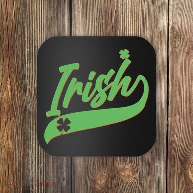 Sporty St. Patrick's Day Irish Logo Coaster