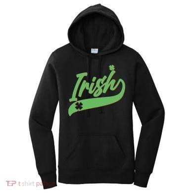 Sporty St. Patrick's Day Irish Logo Women's Hoodie