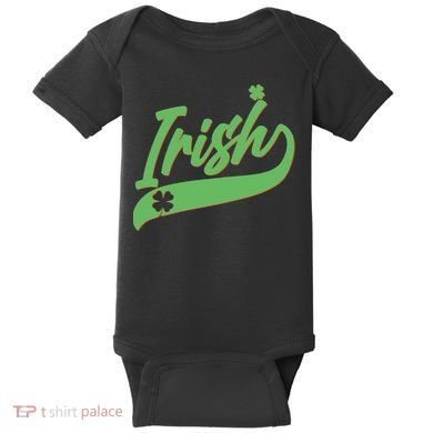 Sporty St. Patrick's Day Irish Logo Baby Bodysuit