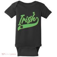 Sporty St. Patrick's Day Irish Logo Baby Bodysuit thumb 0