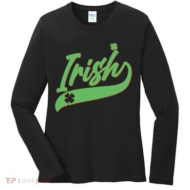 Sporty St. Patrick's Day Irish Logo Women's Long Sleeve Shirt
