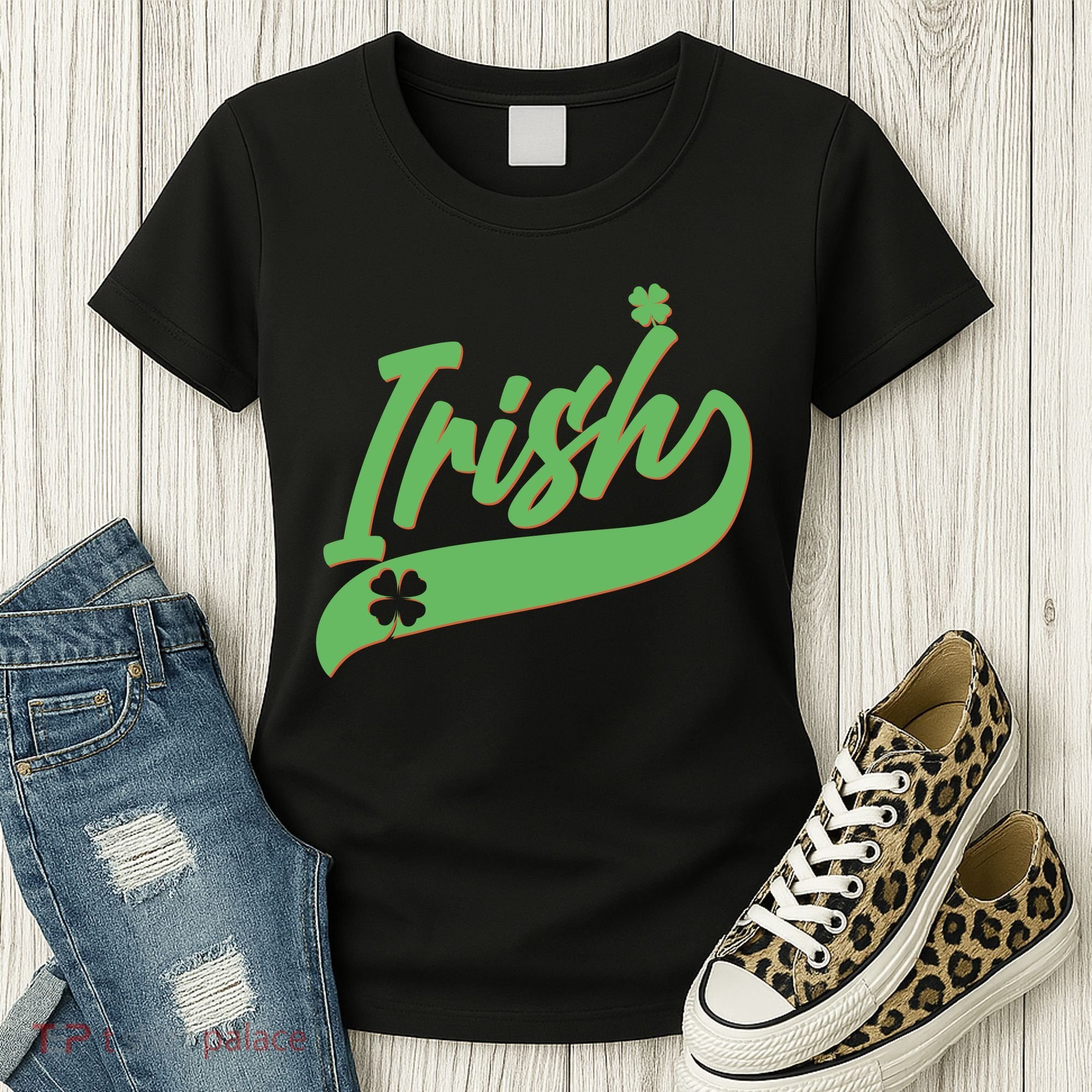 Sporty St. Patrick's Day Irish Logo Women's T-Shirt