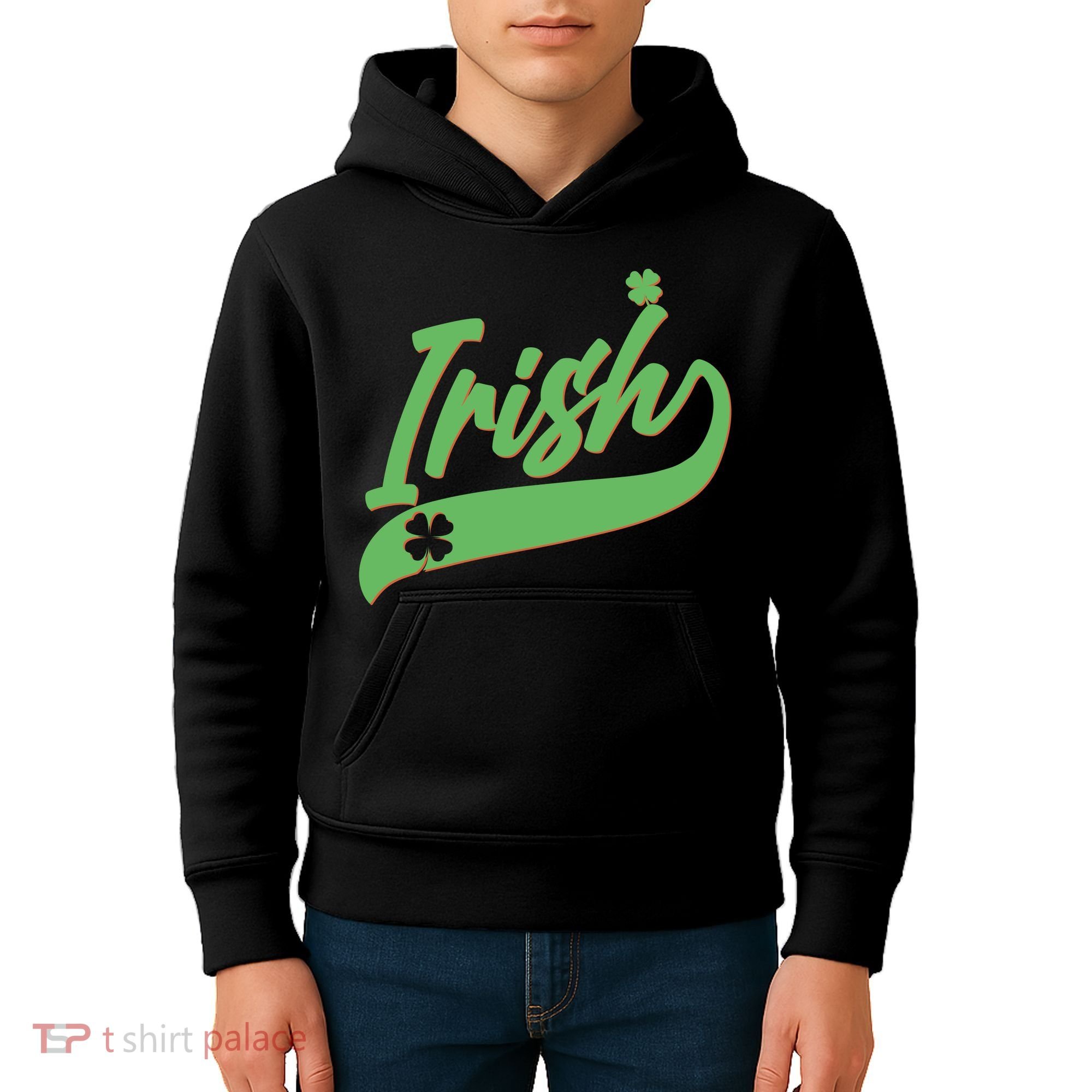 Sporty St. Patrick's Day Irish Logo Kids Hoodie