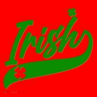 Sporty St. Patrick's Day Irish Logo Santa Hat thumb 1