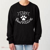 Stay Pawsitive (Positive) Gift Women's Sweatshirt thumb 0