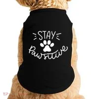 Stay Pawsitive (Positive) Gift Doggie Tank thumb 0