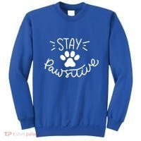 Stay Pawsitive (Positive) Gift Sweatshirt thumb 0