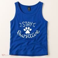 Stay Pawsitive (Positive) Gift Tank Top thumb 2