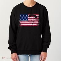 Sky Paraglider Paramotor Paragliding American Flag Skydiving Gift Women's Sweatshirt thumb 0