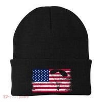 Sky Paraglider Paramotor Paragliding American Flag Skydiving Gift Beanie thumb 0