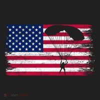 Sky Paraglider Paramotor Paragliding American Flag Skydiving Gift Beanie thumb 2