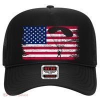 Sky Paraglider Paramotor Paragliding American Flag Skydiving Gift Hat thumb 0