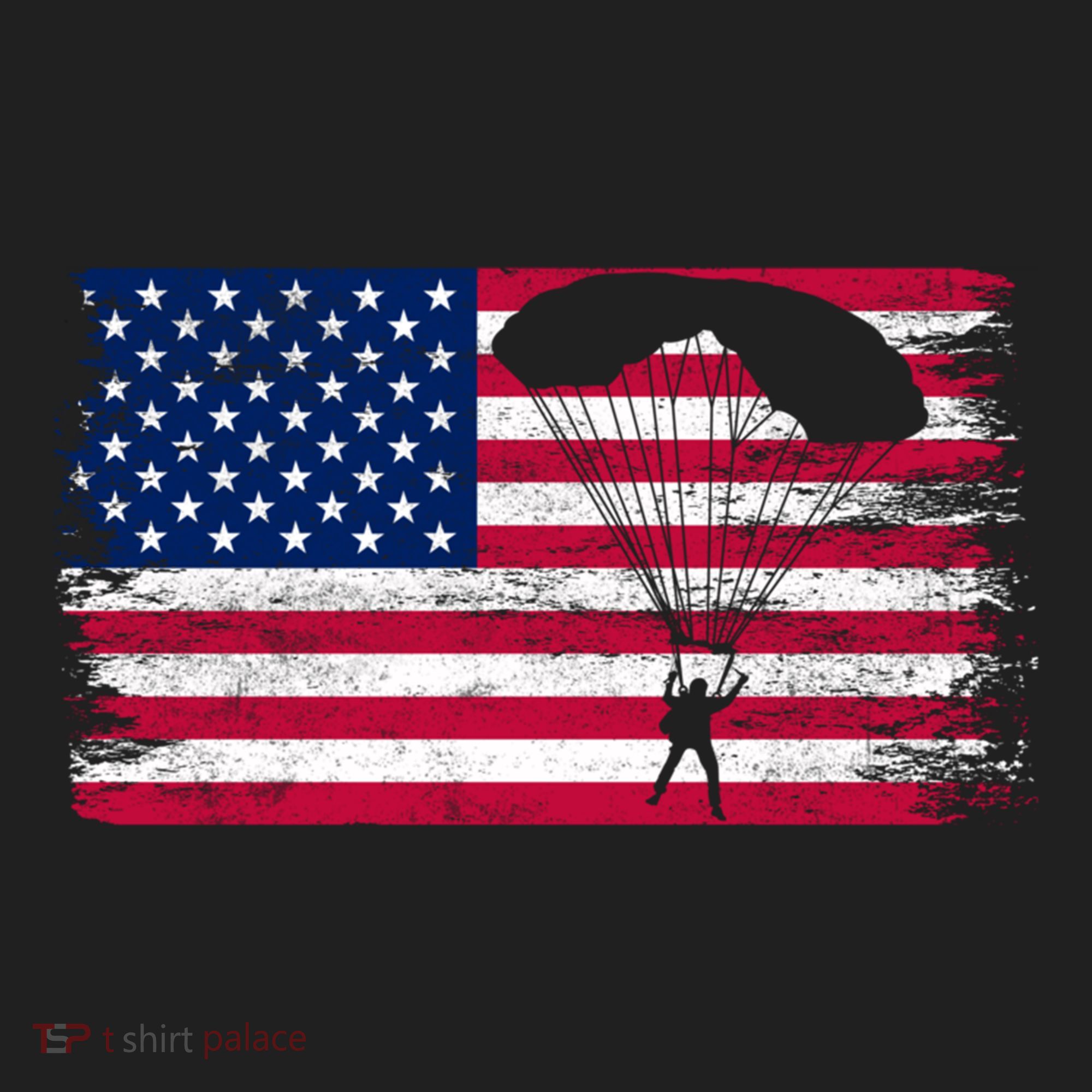 Sky Paraglider Paramotor Paragliding American Flag Skydiving Gift Hat