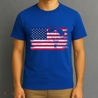 Sky Paraglider Paramotor Paragliding American Flag Skydiving Gift T-Shirt thumb 3