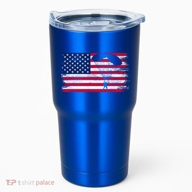 Sky Paraglider Paramotor Paragliding American Flag Skydiving Gift Tumbler