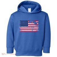 Sky Paraglider Paramotor Paragliding American Flag Skydiving Gift Toddler Hoodie thumb 0
